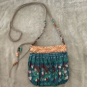 Cappellino Straworld small Boho Tassel with beads Crossbody bag NWOT